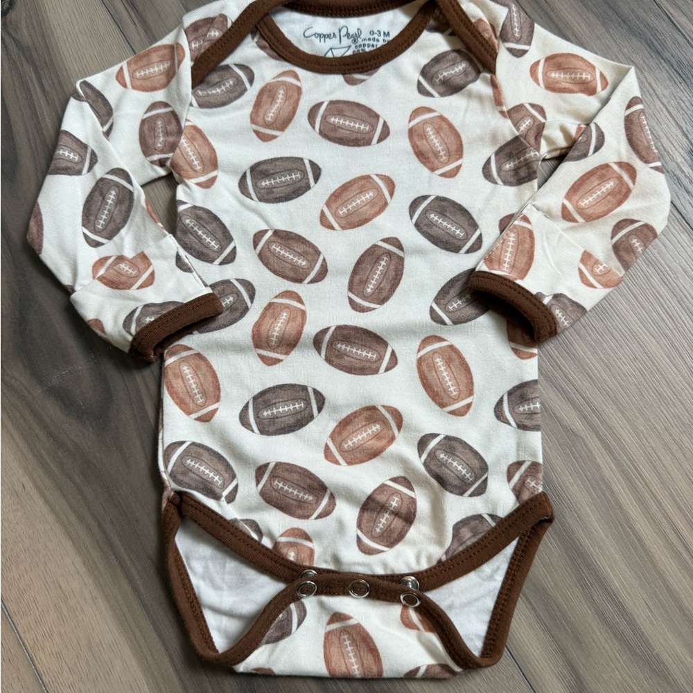 Football Print Kids One Piece